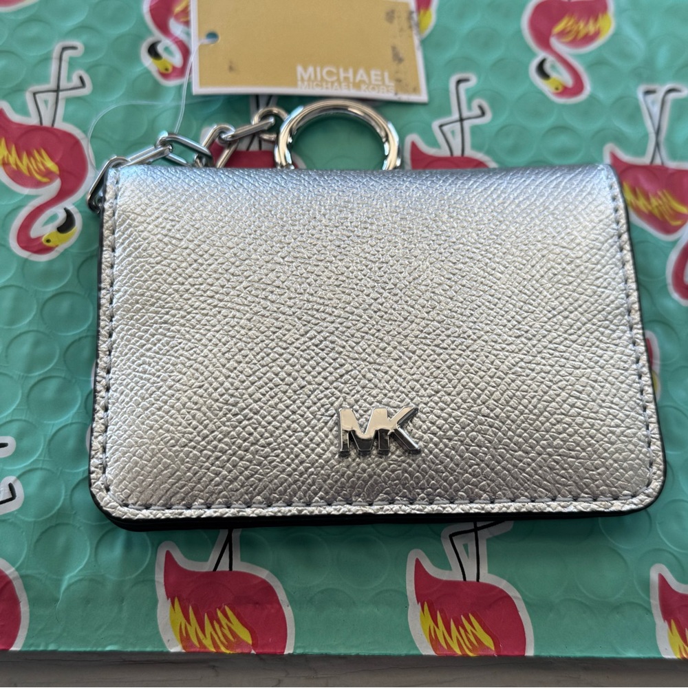 Michael Kors Silver Card Holder